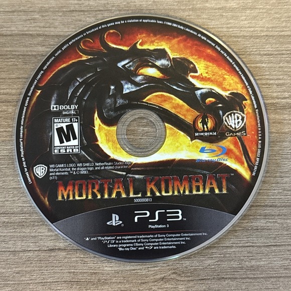 Mortal Kombat (Sony PlayStation 3,‎ 2011) DISC ONLY - Picture 1 of 3